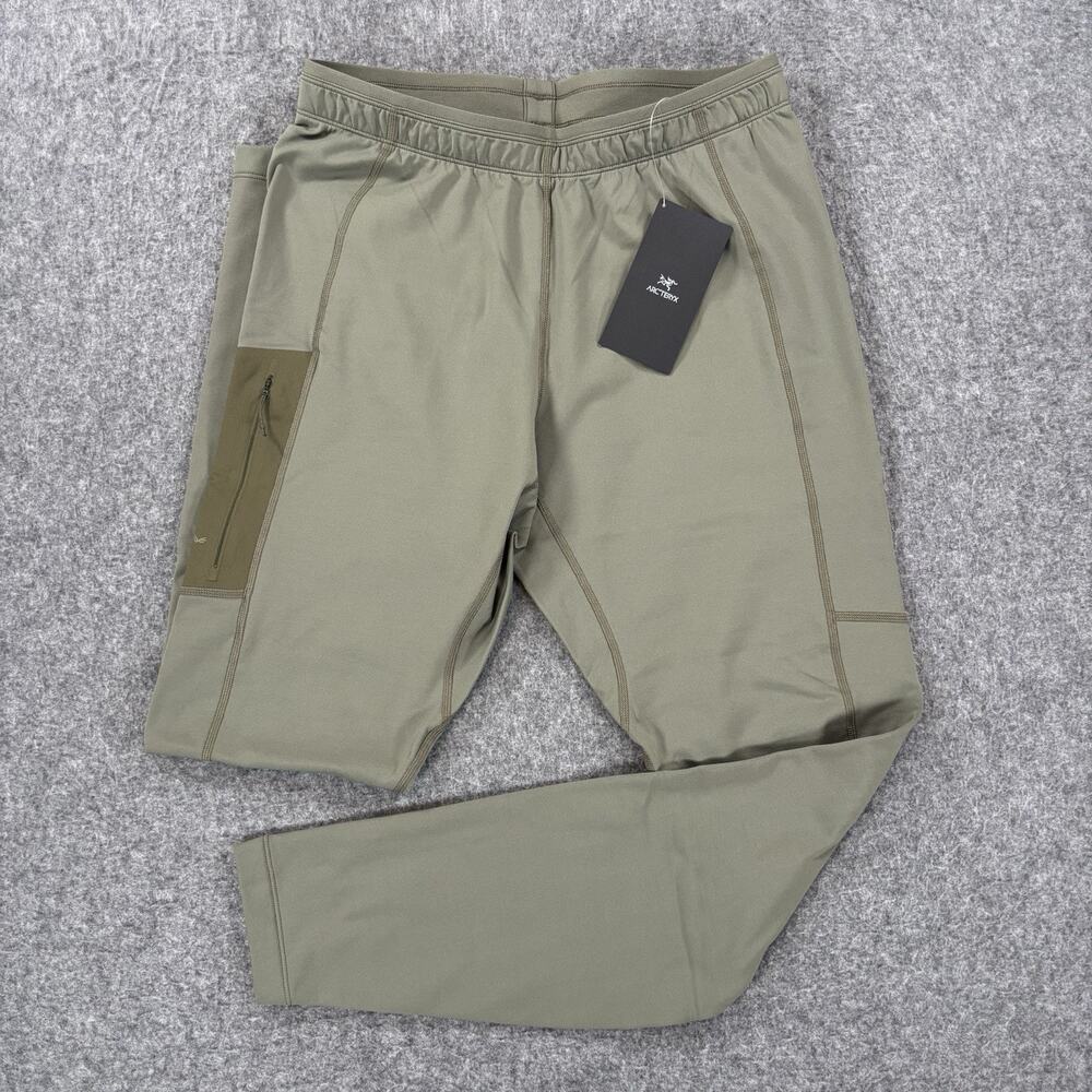 Arc'teryx Rho LT Bottom Mens Medium Green Forage Tatsu Base Layer Leggings NWT